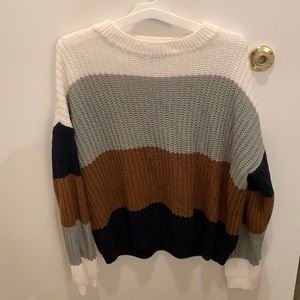 Medium Striped Knit Merokeety Sweater